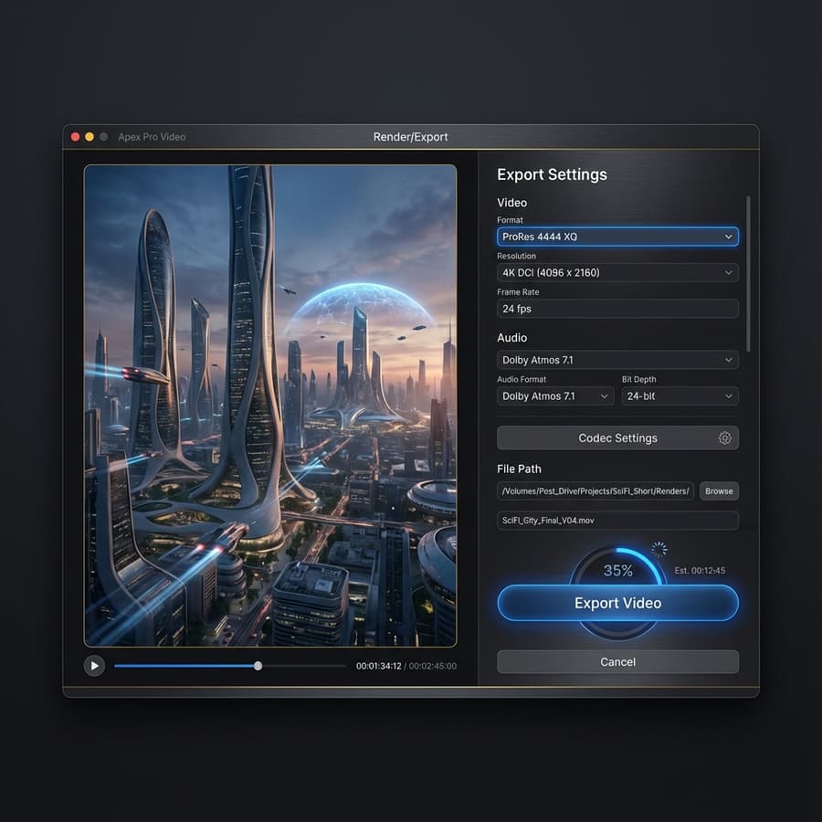 Scene prompting workflow for the FLUX 3 Video Generator